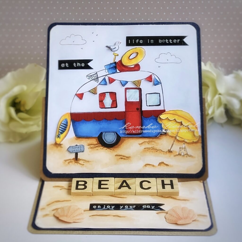 Handmade Beach Easel Card