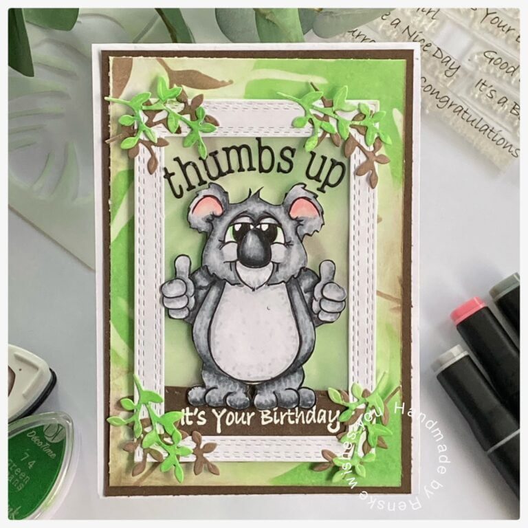 My finished Koala card.