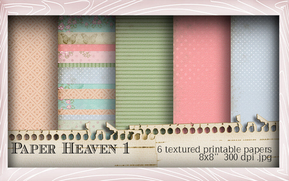 Paper Heaven 1 - Lil Miss Sugarpops Kit 1 Paper Heaven 1 Sugarpops digital paper set