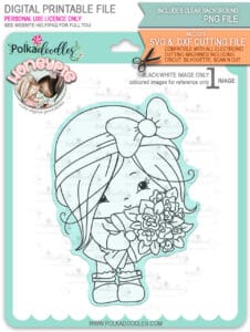 Honeypie-digISweet-Bouquet_digital_stamp Digital stamp Honeypie sweet bouquet from Polkadoodles. A girl holding rozes.