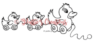 Digital stamp Duckie Pull Toy from Pattie's Creations Digital stamp Duckie Pull Toy from Pattie's Creations