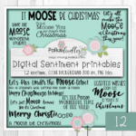 Elvis Wesley Moose themed sentiments Elvis Wesley Moose themed sentiments