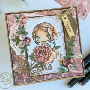 My finished Shabby Chic Card