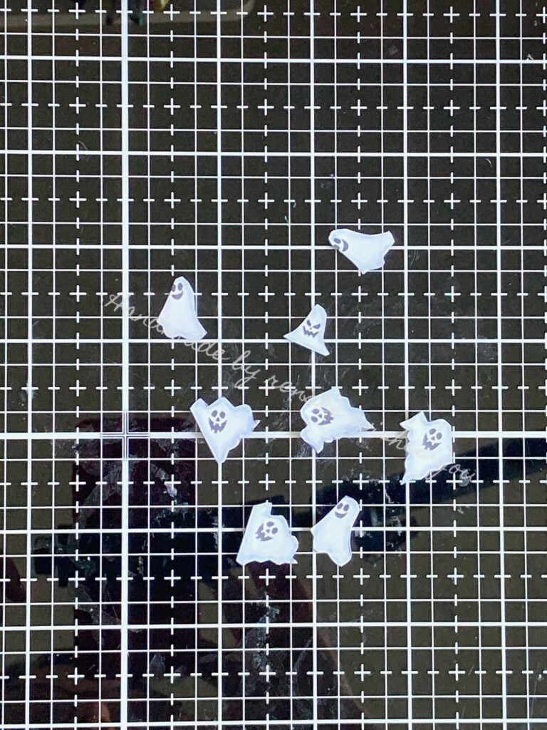 olored Halloween Ghost Cutouts with Alcohol Markers