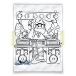 DJ-Dad-Rock digital stamp from Doctor Digi House of Stamps