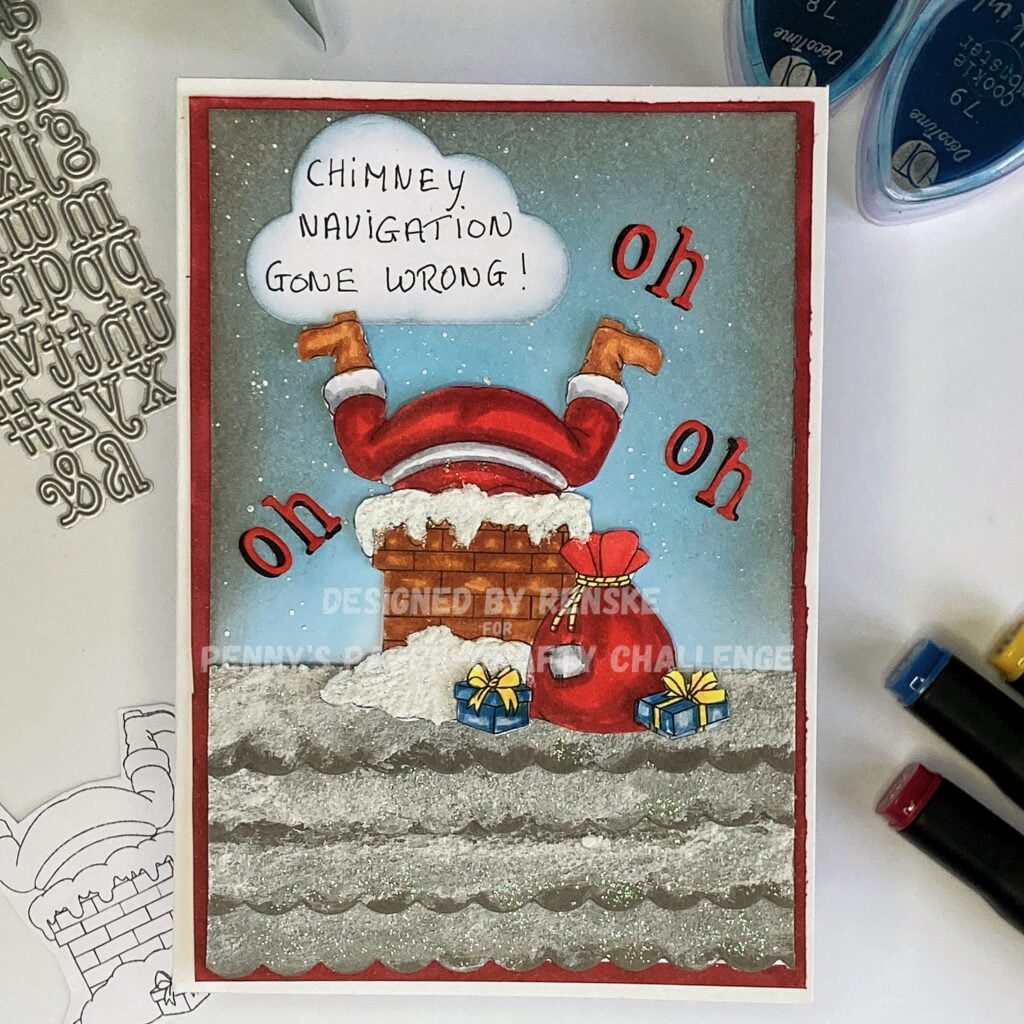 Featured image showcasing creative ideas for a humorous Christmas card with Santa stuck in a chimney, highlighting Funny Christmas Card Ideas for crafting inspiration.