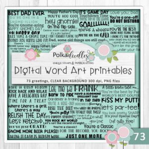 Gnome dad male messages sentiments and quotes from Polkadoodles.