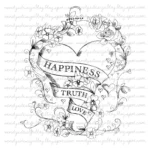 Happiness Heart Happiness Digital stamp All Dressed Up Stamps