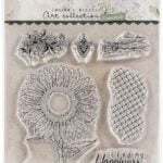 Sunflower Clear Stamp set Studiolight NL A picture of the clear stamp Sunflower set from StudiolightNL
