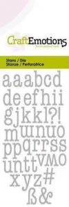 Alfabeth letter stans kleine letters Craft emototions