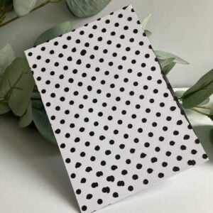 Background with the black Crafting Mousse from Studio Mow Background with black dots created with the black crafting Mousse from Studio MOw