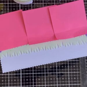 Protecting-the-upper-side-with-post-it-notes Picture showing how I placed the post-it notes