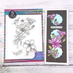 Alina cutle Flower Clear stamp Picuture of the flower clear stamp product.