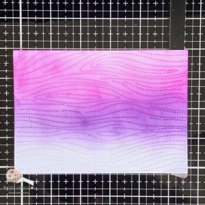 Ink Blended background with purple and pink colourrs he DIY Pumpkin Card background in purple and pink tones. The background is ink-blended with soft gradients for a dreamy autumnal effect.