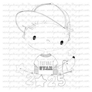Star of 2025 Digital stamp Star of 2025 from All Dressed up stamps