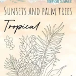 Take me to the ocean tropical summer Clear stamp Take me to the ocean Tropical summer from Studiolight. Featuring a pineapple, leaves and two flowers.