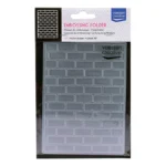 Brick Wall embossing folder from Vaessen Creative