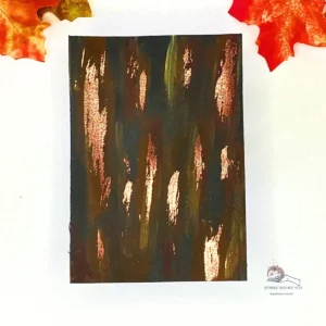 Metallic autumn background Weathered metal card background with brushed metallic finish and hints of bronze and copper for an aged autumn effect